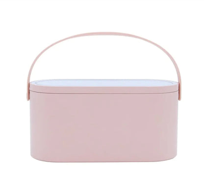 Portable LED Makeup Mirror Storage Box